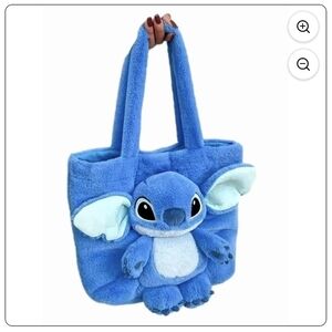 Stitch Plush Tote Bag